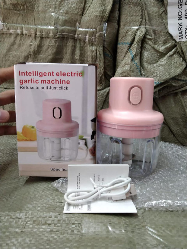 KolorFish Electric Mini Garlic Chopper 250ml Electric Vegetable Chopper - Shoporaa