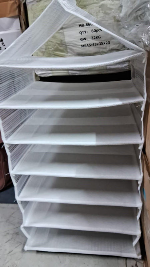 Hanging Closet Foldable Organizer 6 Slots - Shoporaa