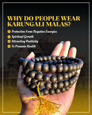 Original Karungali Mala 108 Beads Ebony Wood - Shoporaa