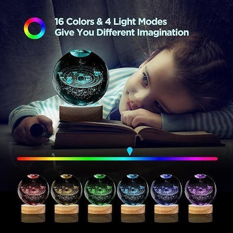 3D Crystal Lamp Ball(Assorted Design) - Shoporaa
