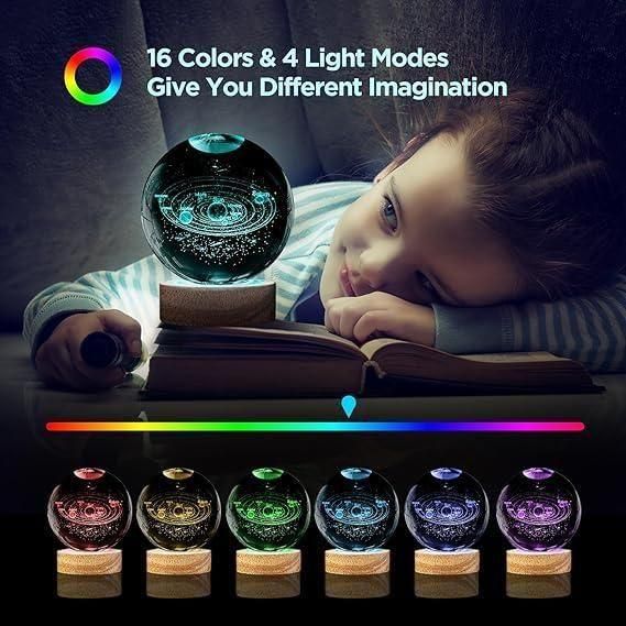 3D Crystal Lamp Ball(Assorted Design) - Shoporaa