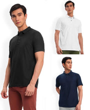 Poly Cotton Solid Half Sleeves Mens Polo T-shirt (Pack of 3) - Shoporaa