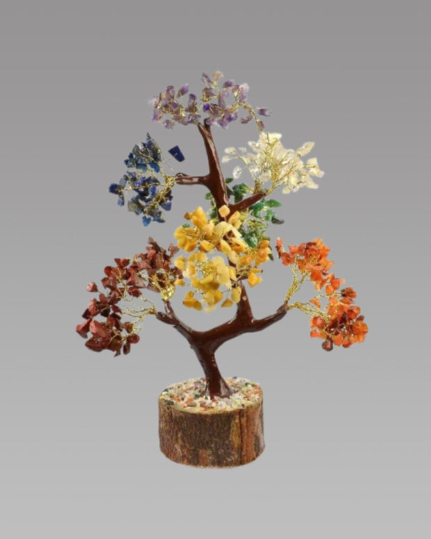7 Chakra Natural Gemstone Crystal Tree - Shoporaa