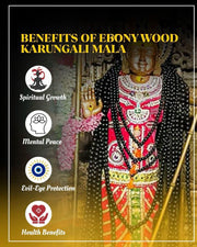 Original Karungali Mala 108 Beads Ebony Wood - Shoporaa