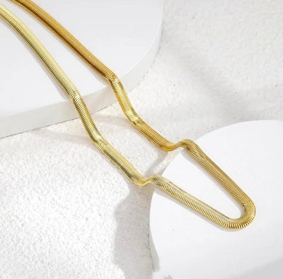 Men's Golden Snake Chain - Shoporaa