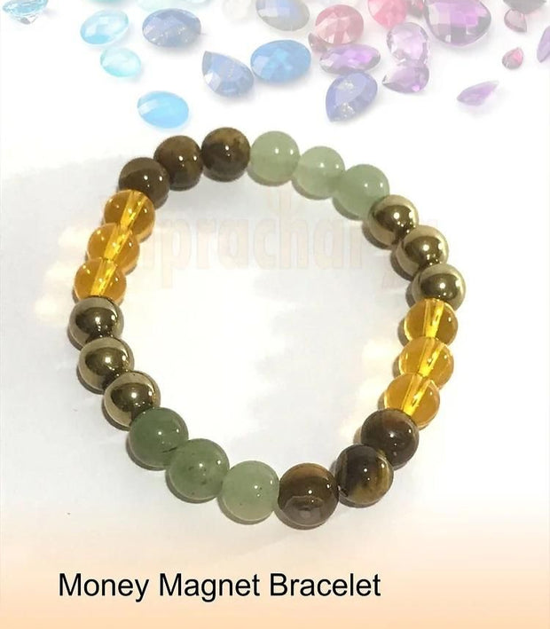 Natural Money Magnet Beads Bracelet @699 + Free Delivery