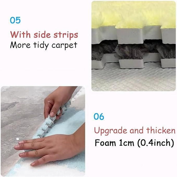 Interlocking Carpet Tiles Mat (6pc) - Shoporaa