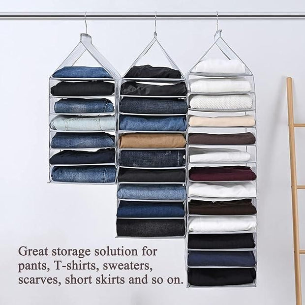 Hanging Closet Foldable Organizer 6 Slots - Shoporaa