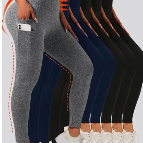 Soft & Comfy Slim Elastic Tights With Side Pockets - Shoporaa