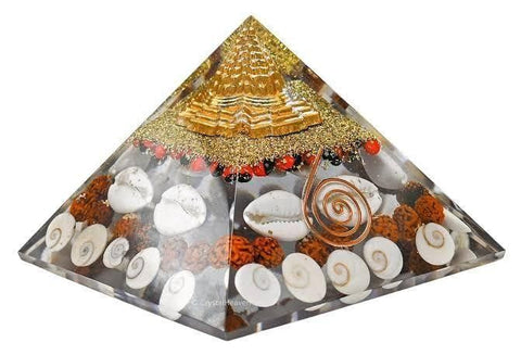Crystal Wealth Gomati Chakra Shree Yantra Pyramid - Shoporaa