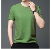 Polyester Stretchable Solid Half Sleeves Mens Round Neck T-Shirt Pack Of 4 - Shoporaa