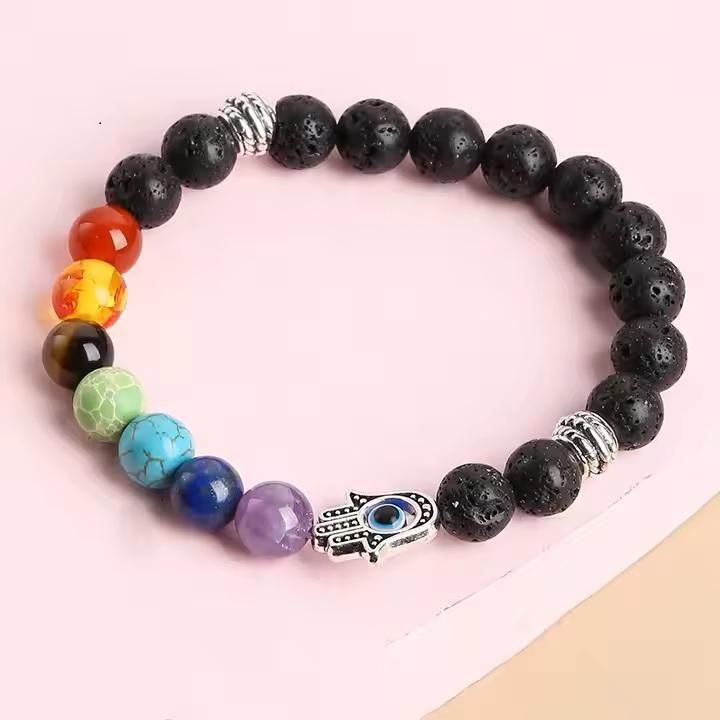 Classic 7 Chakra Beads Bracelet Pack of 1 - Shoporaa