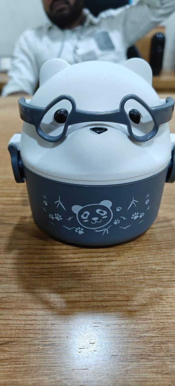Cute Teddy Cartoon Tiffin Box - Shoporaa