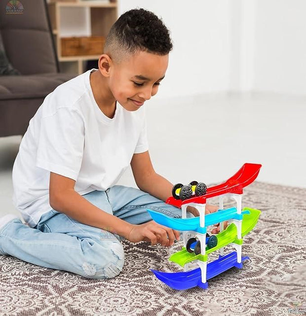 Ramp Racer , Multi level Ramp Racing Car Toy Set - Shoporaa