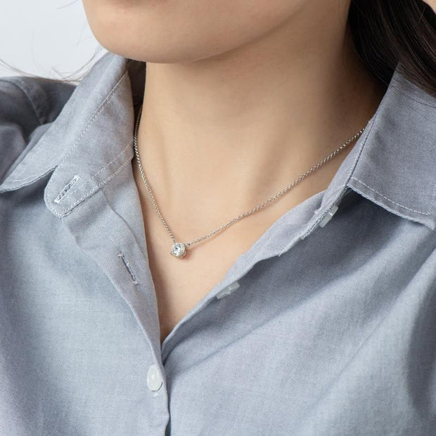 Weight Loss Stone Silver Necklace - Shoporaa