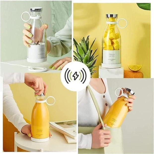 Electric Portable Juicer (Free Fruit cutting+peeling Tool + 1 year Warranty)