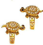 Panchdhatu Zircon Studded Turtle Meru Ring Set of 2 - Shoporaa