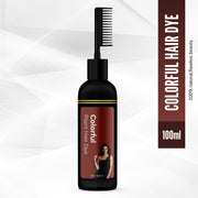 Revitalize Your Hair with Colorful Plant Hair Dye 100ml Comb Shampoo - Shoporaa