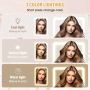 White Jewelry Box with LED Mirror - Shoporaa