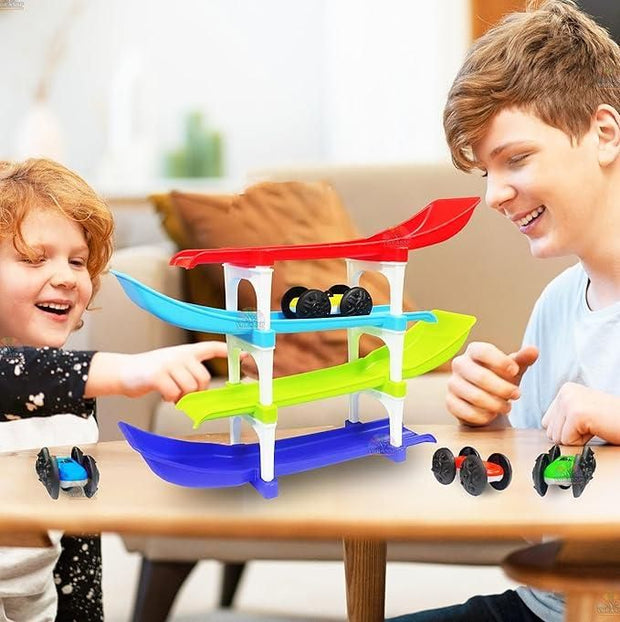 Ramp Racer , Multi level Ramp Racing Car Toy Set - Shoporaa