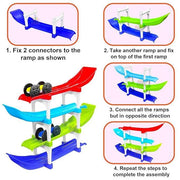 Ramp Racer , Multi level Ramp Racing Car Toy Set - Shoporaa