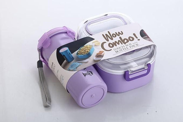 Lunchbox with Bottle Leak Proof & BPA Perfect Lunchbox (Pack of 2) - Shoporaa