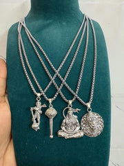 Lord Hanuman Chain With Pendant (Pack of 4) - Shoporaa