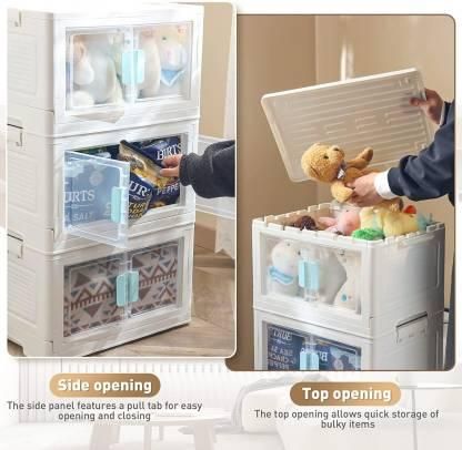 Folding Portable Cabinet Storage Stackable Organizer Box - Shoporaa