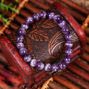 Stretchable Handmade Natural Crystal Stone Bracelet(Pack Of 2) - Shoporaa
