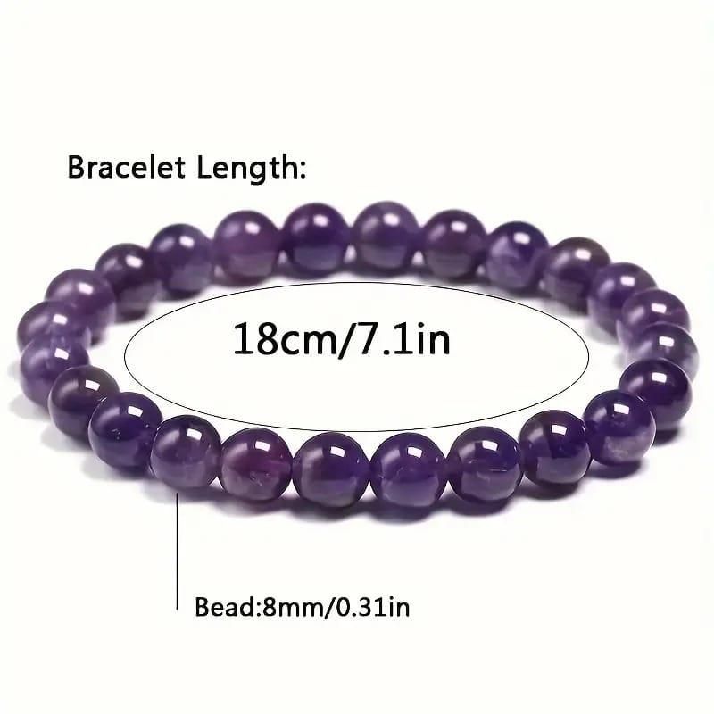 Stretchable Handmade Natural Crystal Stone Bracelet(Pack Of 2) - Shoporaa