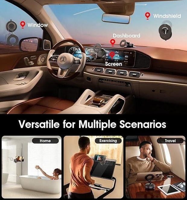Magnetic Vacuum Suction 360° Phone Holder (Premium Edition) - Shoporaa