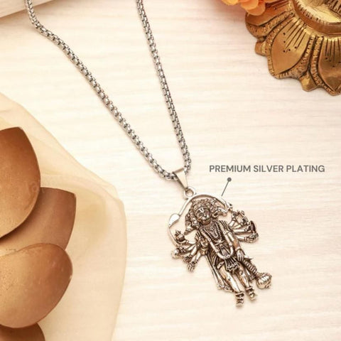 5 Mukhi Standing Hanumanji Pendant with Chain - Shoporaa