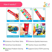 Train Toy Domino Set for Kids BPA Free Plastic with Sound Effects - Shoporaa