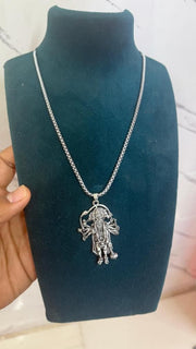 5 Mukhi Standing Hanumanji Pendant with Chain - Shoporaa