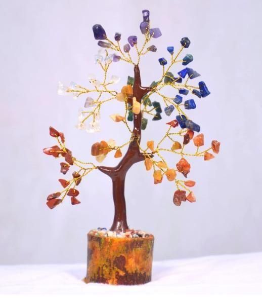 7 Chakra Natural Gemstone Crystal Tree - Shoporaa