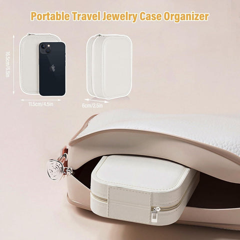 White Jewelry Box with LED Mirror - Shoporaa