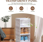 4 Layer Foldable Shoe Rack-Organizer - Shoporaa