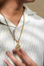 Om Symbol Pendant With Chain - Shoporaa