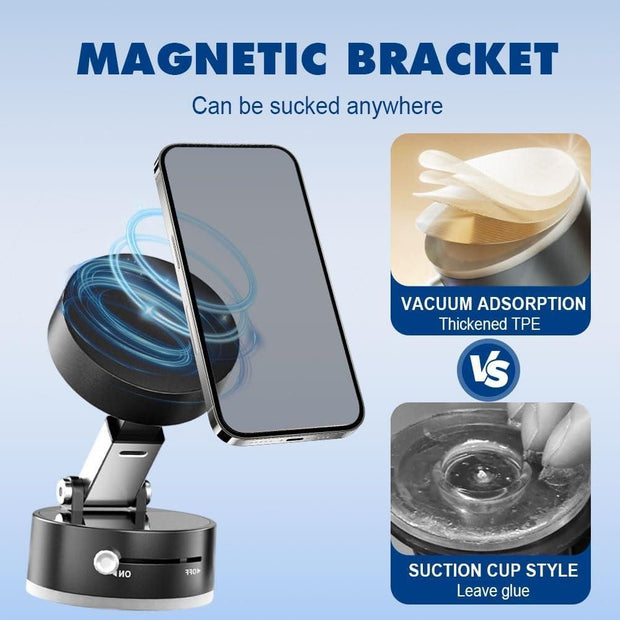 Vacuum Magnetic Suction Phone Holder - Shoporaa