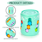 Can Cube Toy Magic Bean Rotating Sliding Puzzle Game - Shoporaa