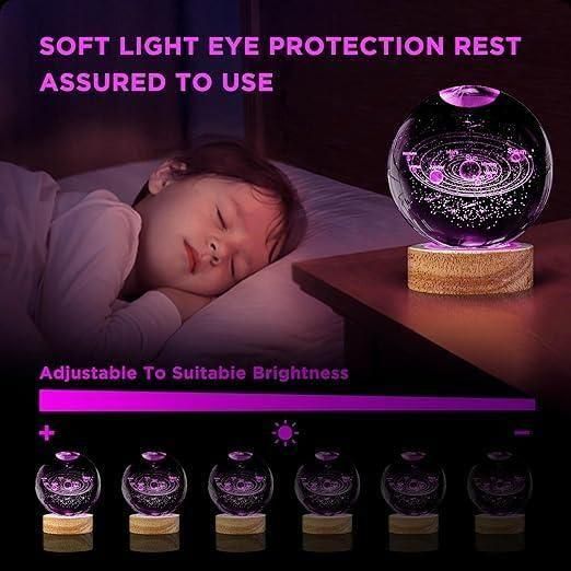 3D Crystal Lamp Ball(Assorted Design) - Shoporaa