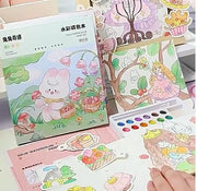 Cartoon Art Coloring Painting Set for Kid's - Shoporaa