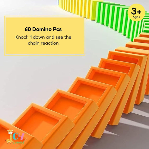 Train Toy Domino Set for Kids BPA Free Plastic with Sound Effects - Shoporaa
