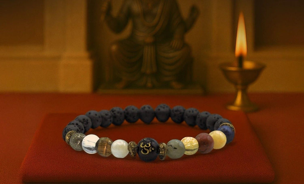 Natural Beads Om Bracelet - Shoporaa