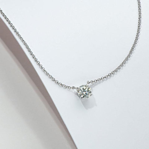 Weight Loss Stone Silver Necklace - Shoporaa