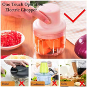 KolorFish Electric Mini Garlic Chopper 250ml Electric Vegetable Chopper - Shoporaa