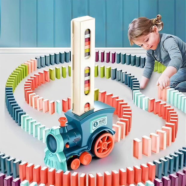 Train Toy Domino Set for Kids BPA Free Plastic with Sound Effects - Shoporaa