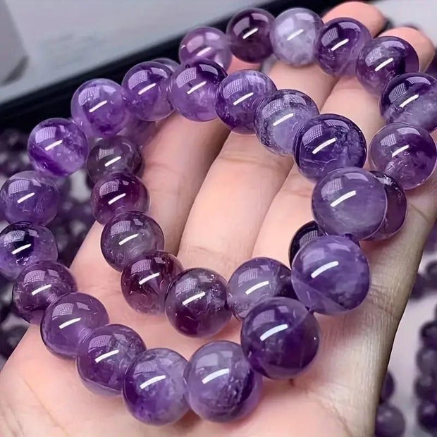 Stretchable Handmade Natural Crystal Stone Bracelet(Pack Of 2) - Shoporaa