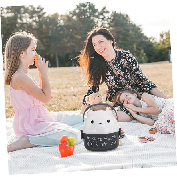 Cute Teddy Cartoon Tiffin Box - Shoporaa