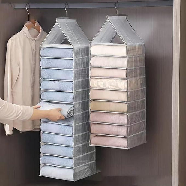 Hanging Closet Foldable Organizer 6 Slots - Shoporaa
